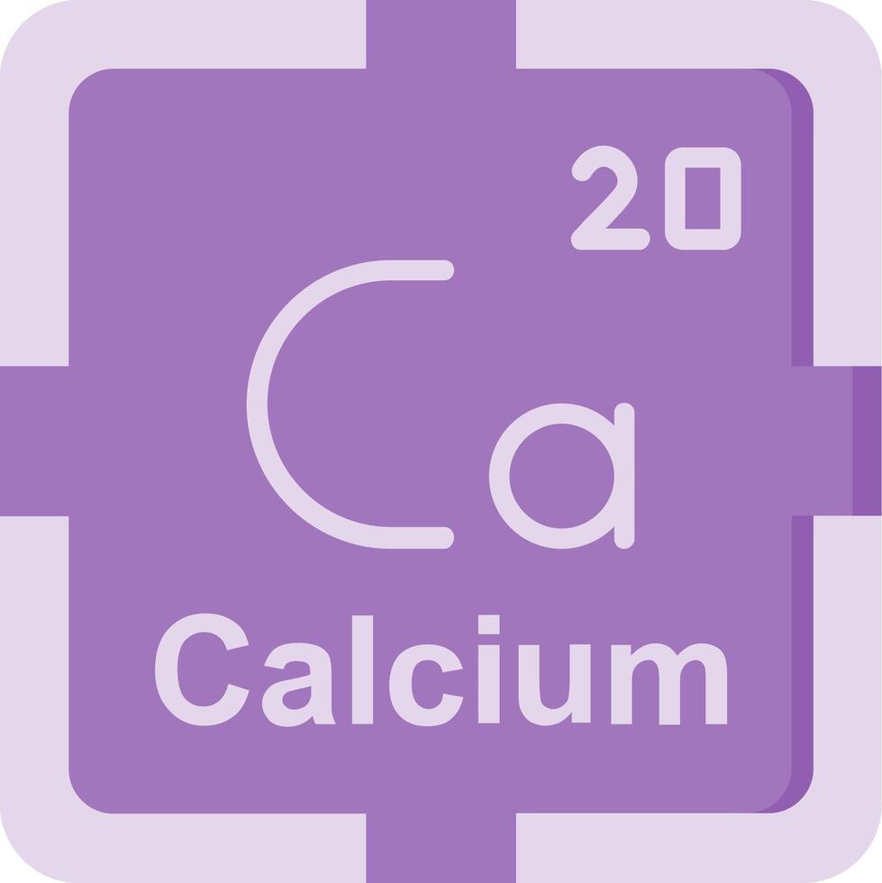 Calcium Flat Icon vector