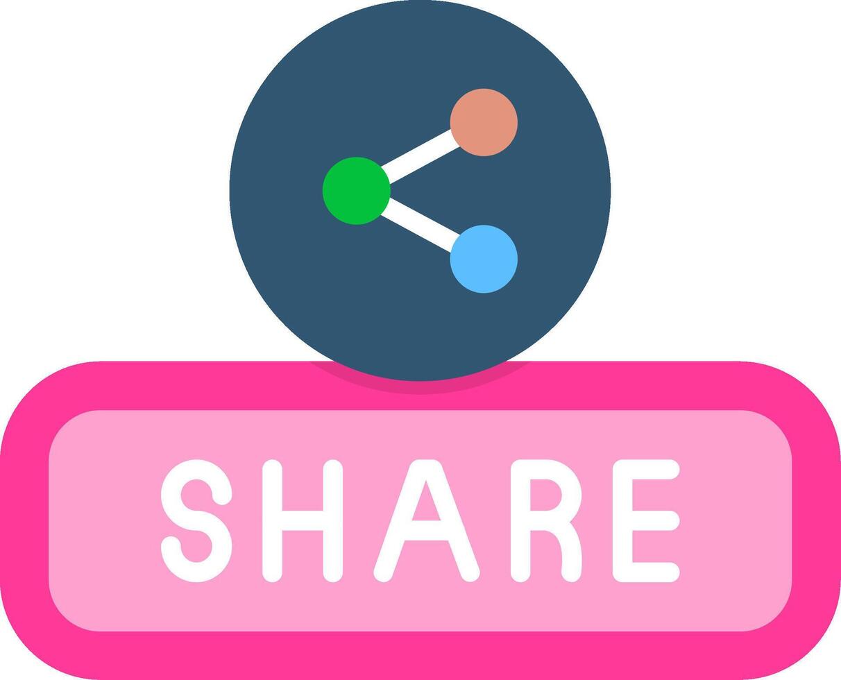 Share Flat Icon vector