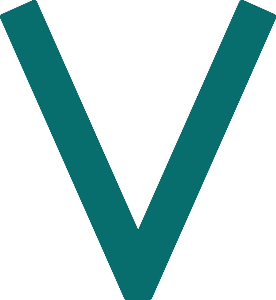 Capital V Icon vector