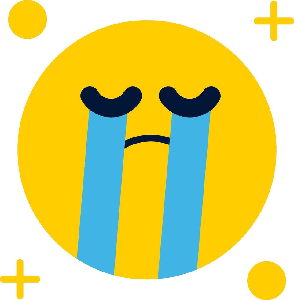 Cry Flat Icon vector