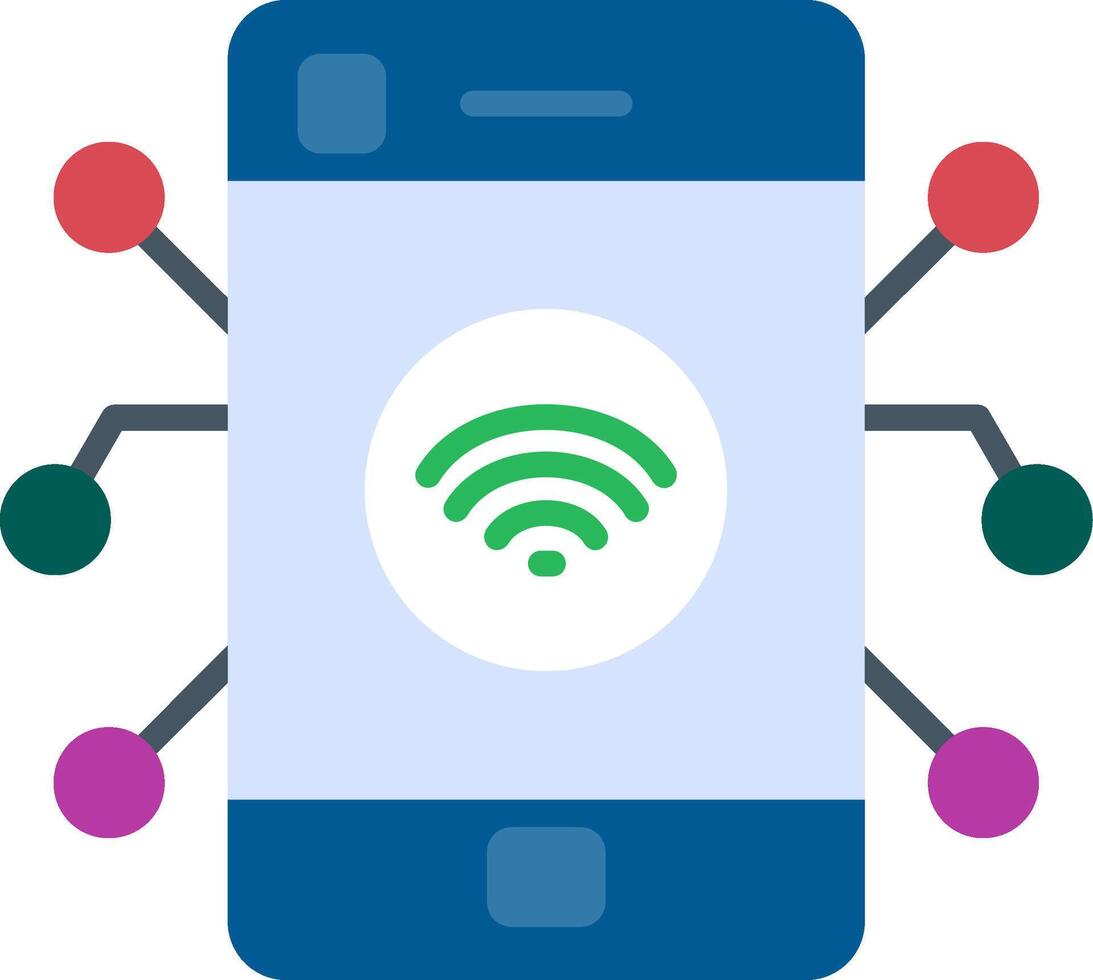 Iot Flat Icon vector