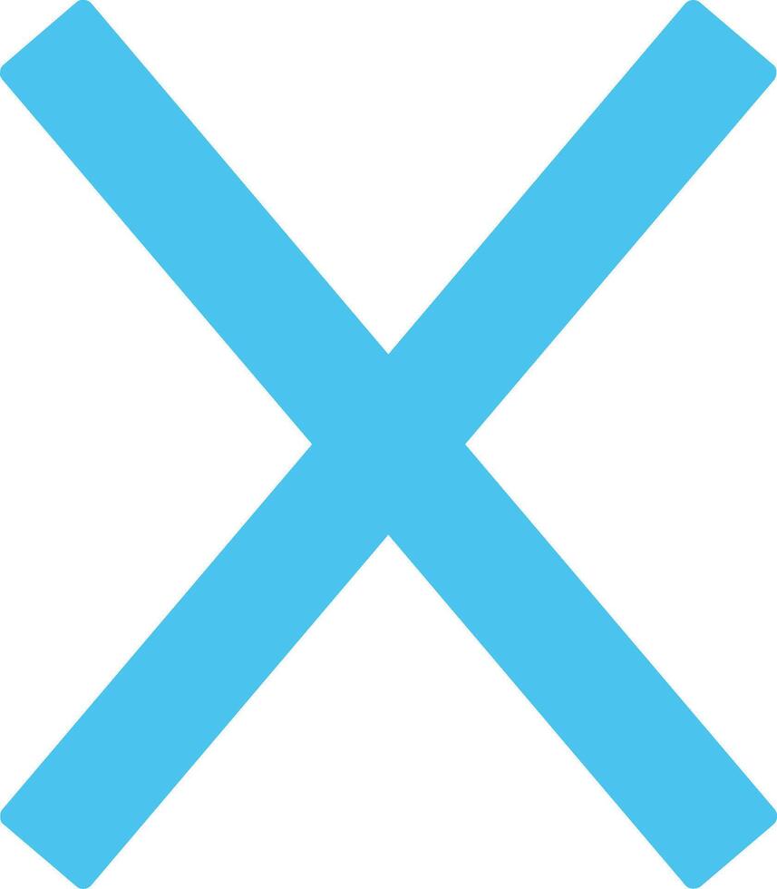 Capital X Icon vector
