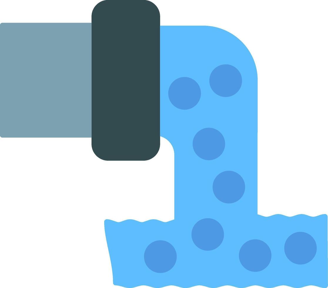 Sewage Flat Icon vector