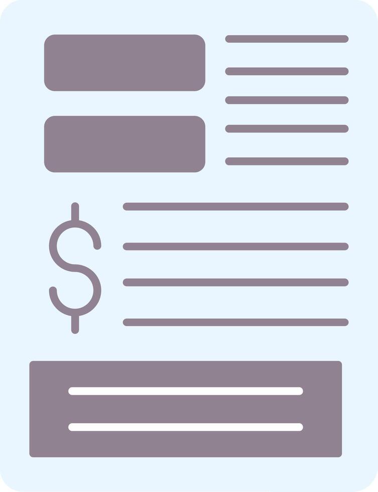 Bills Flat Icon vector