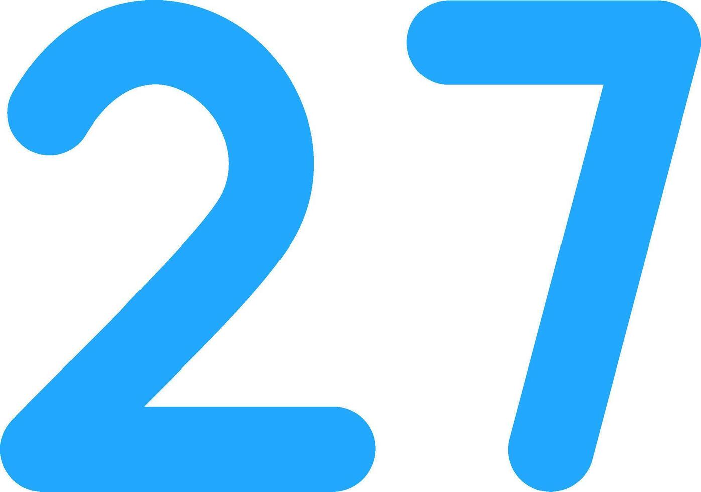 Twenty seven Flat Icon vector