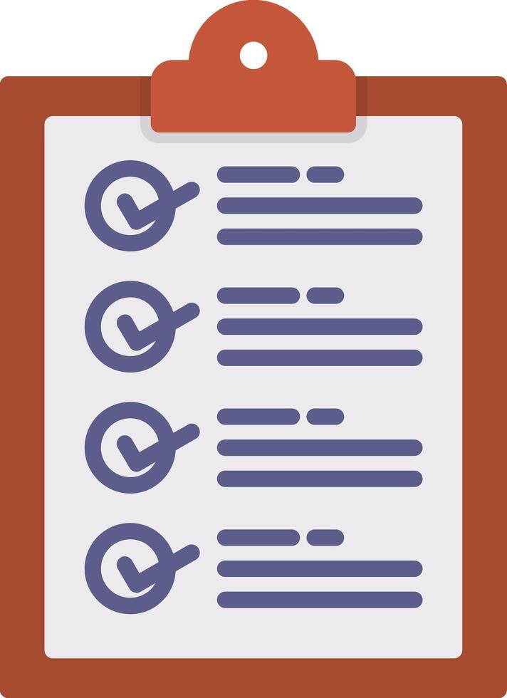 Checklist Flat Icon vector