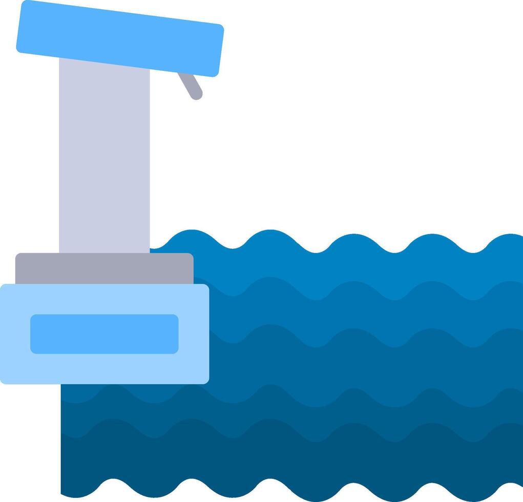 Diving Board Flat Icon vector