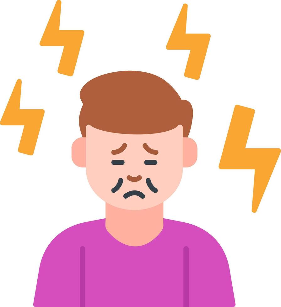 Depression Flat Icon vector