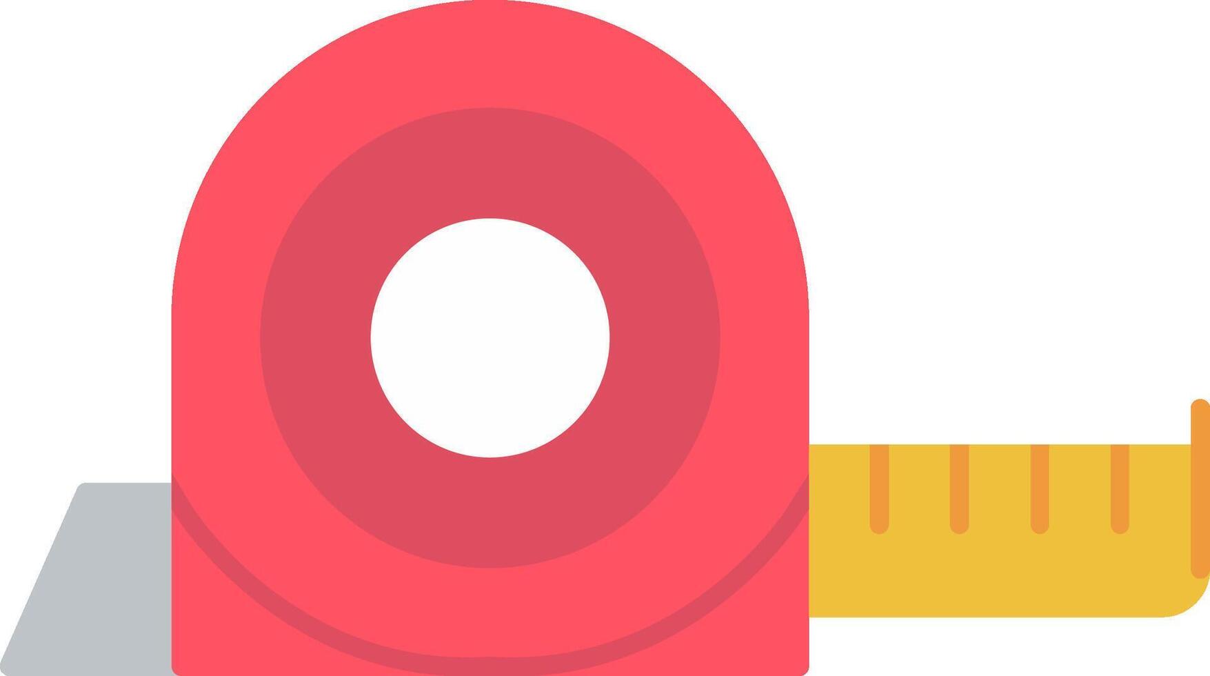 Measuring Tape Flat Icon vector
