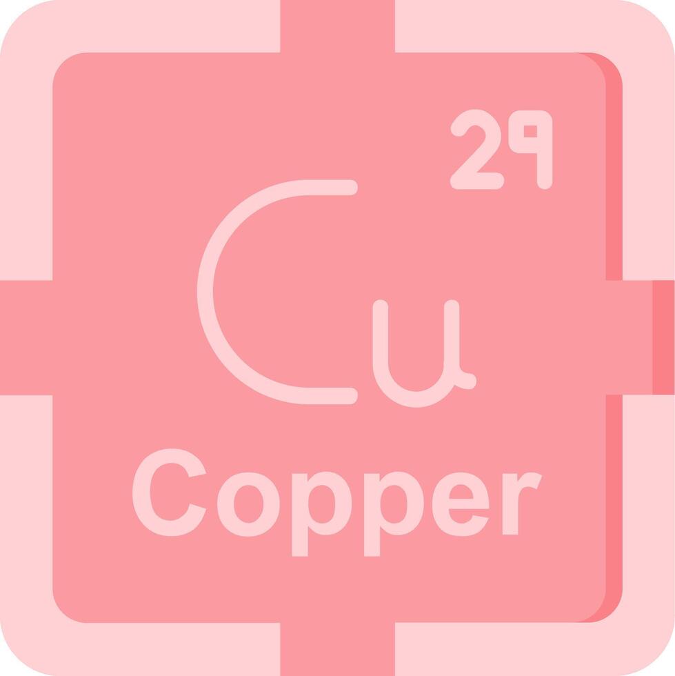Copper Flat Icon vector