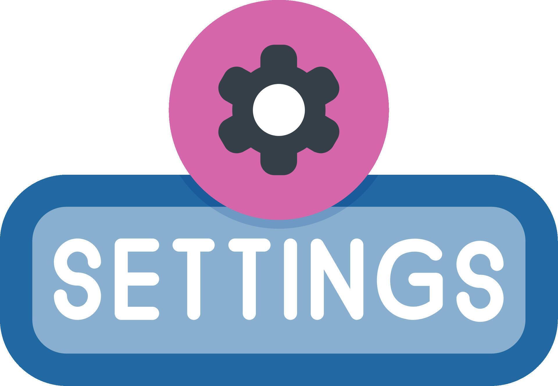 Setting Flat Icon 47212310 Vector Art at Vecteezy