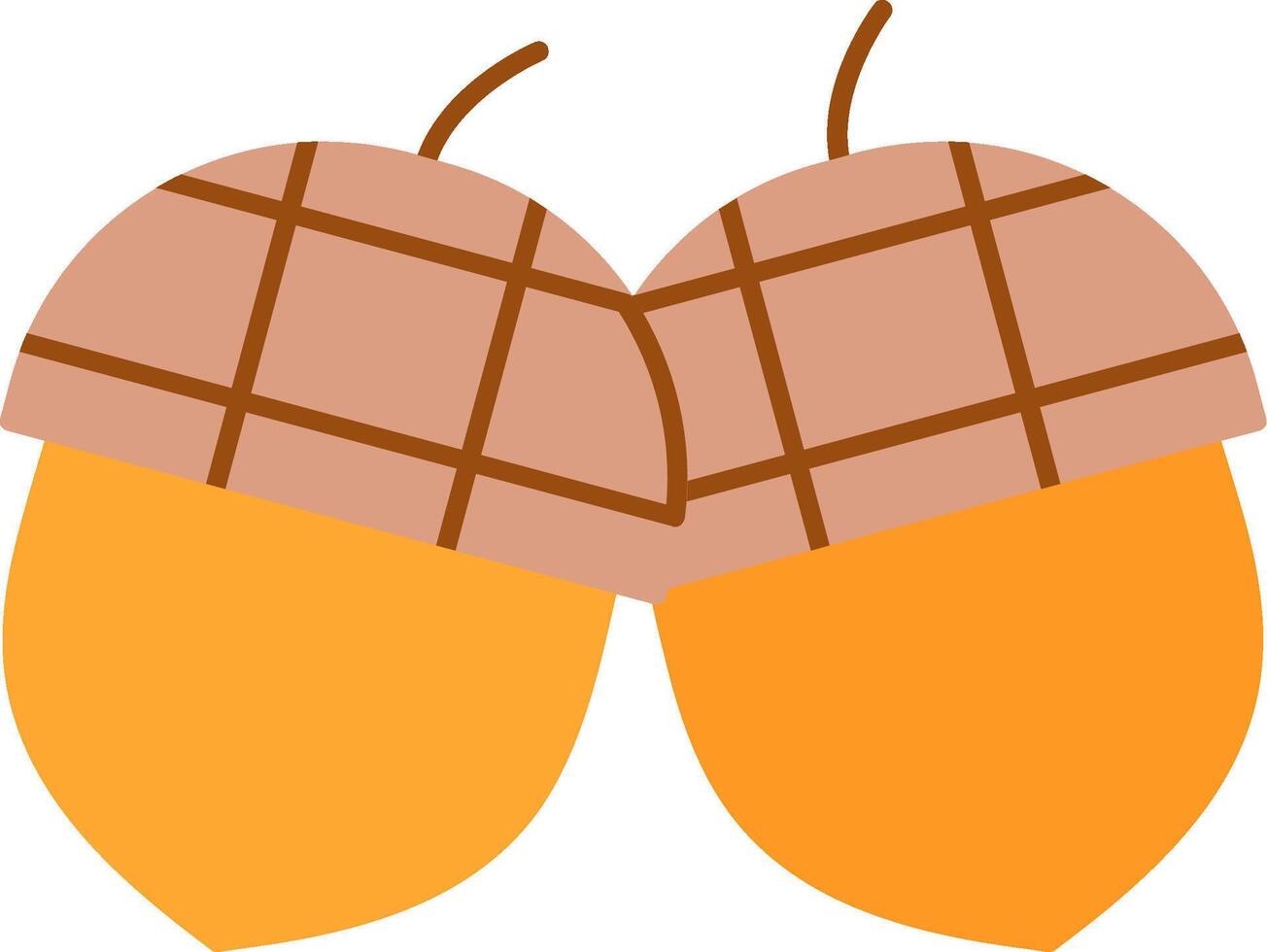 Acorn Flat Icon vector