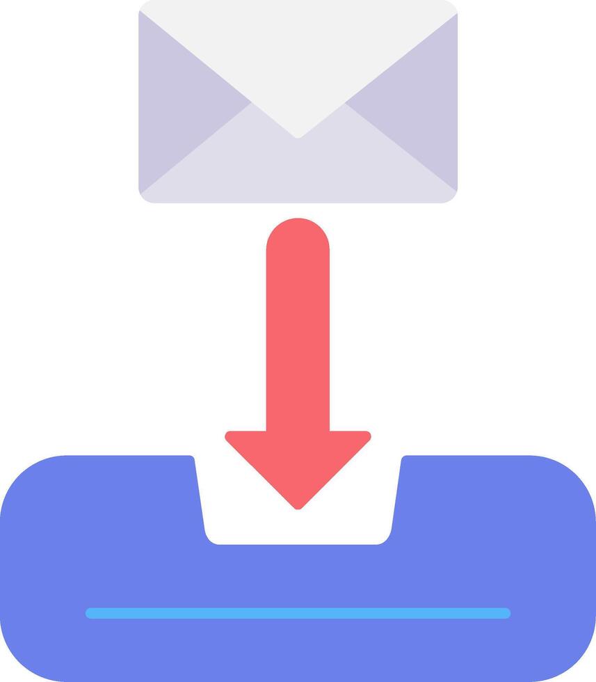 Inbox Flat Icon vector