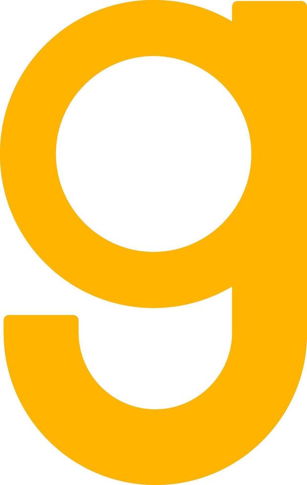Small g Icon vector