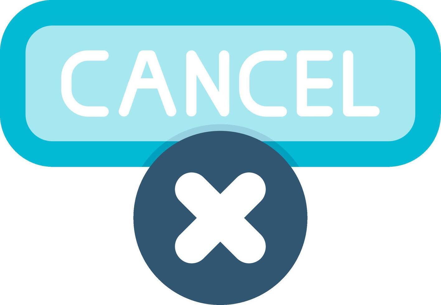 Cancel Flat Icon vector