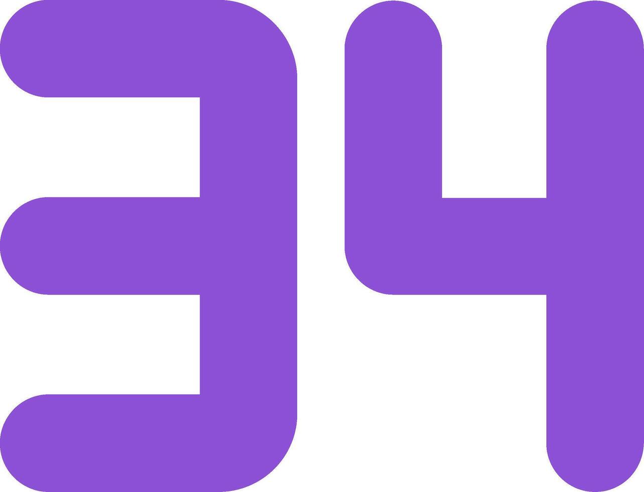 Thirty four Flat Icon vector