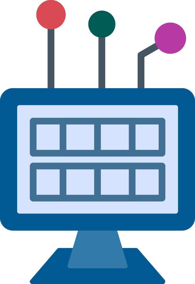 Digital Disruption Flat Icon vector