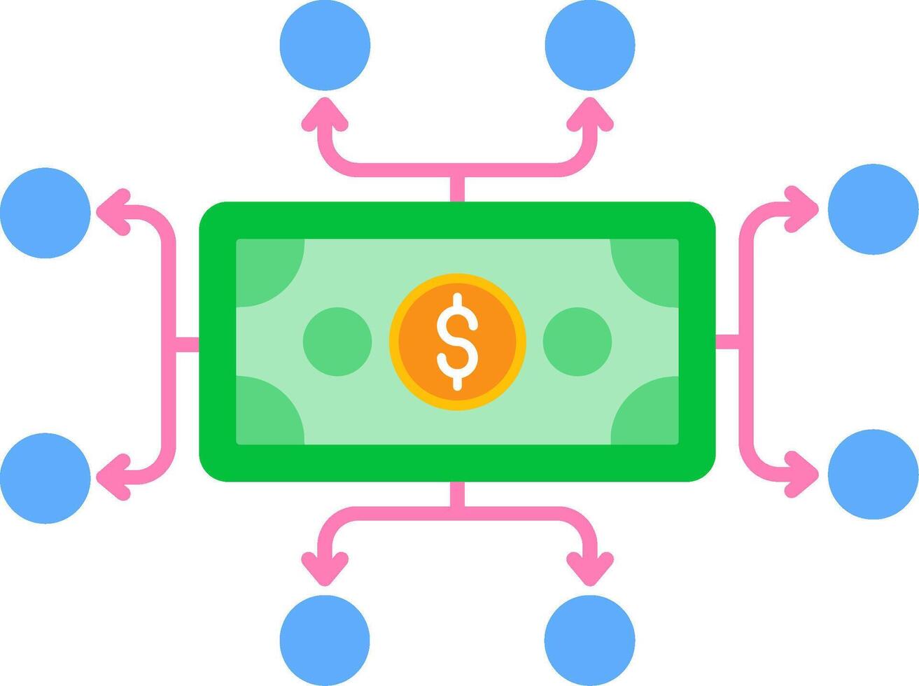Expenses Flat Icon vector