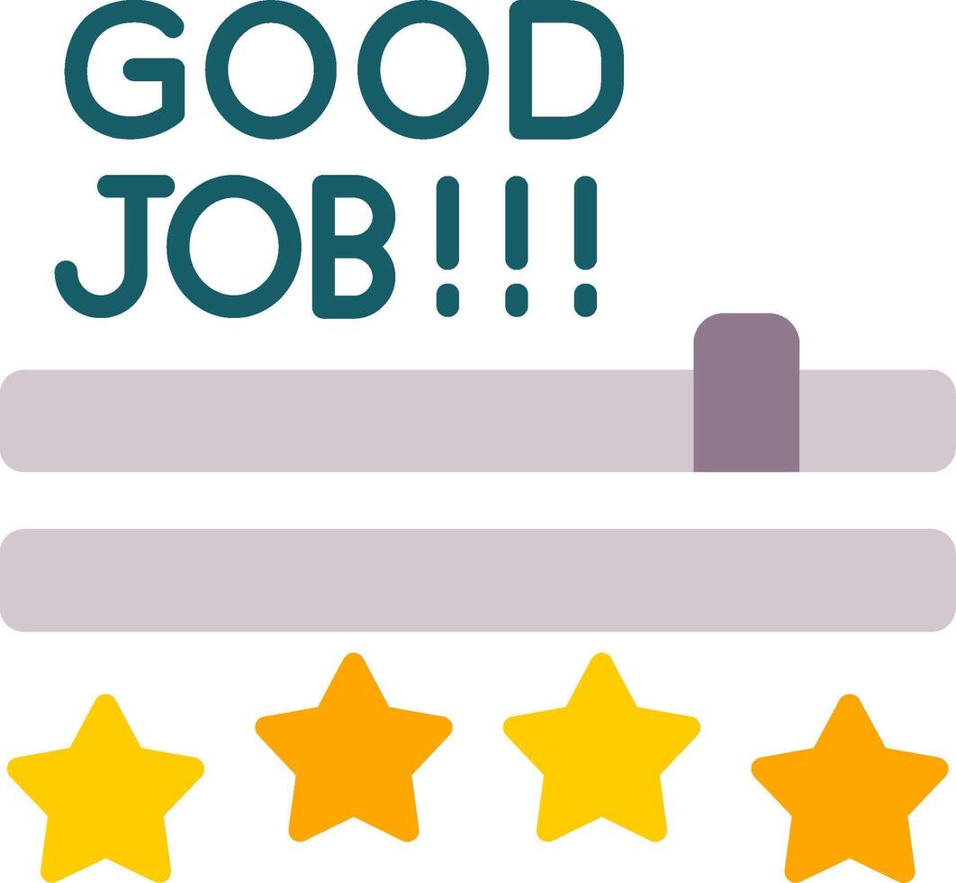 Good Job Flat Icon vector