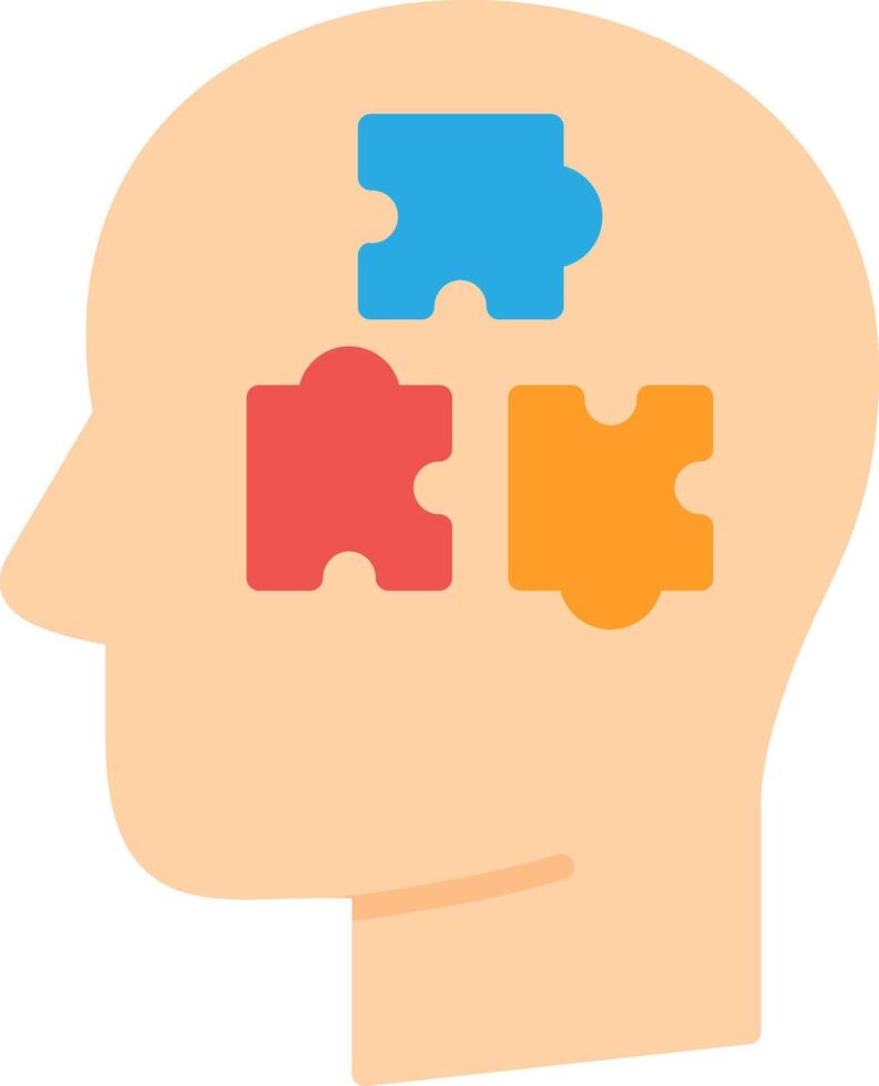 Puzzle Flat Icon vector
