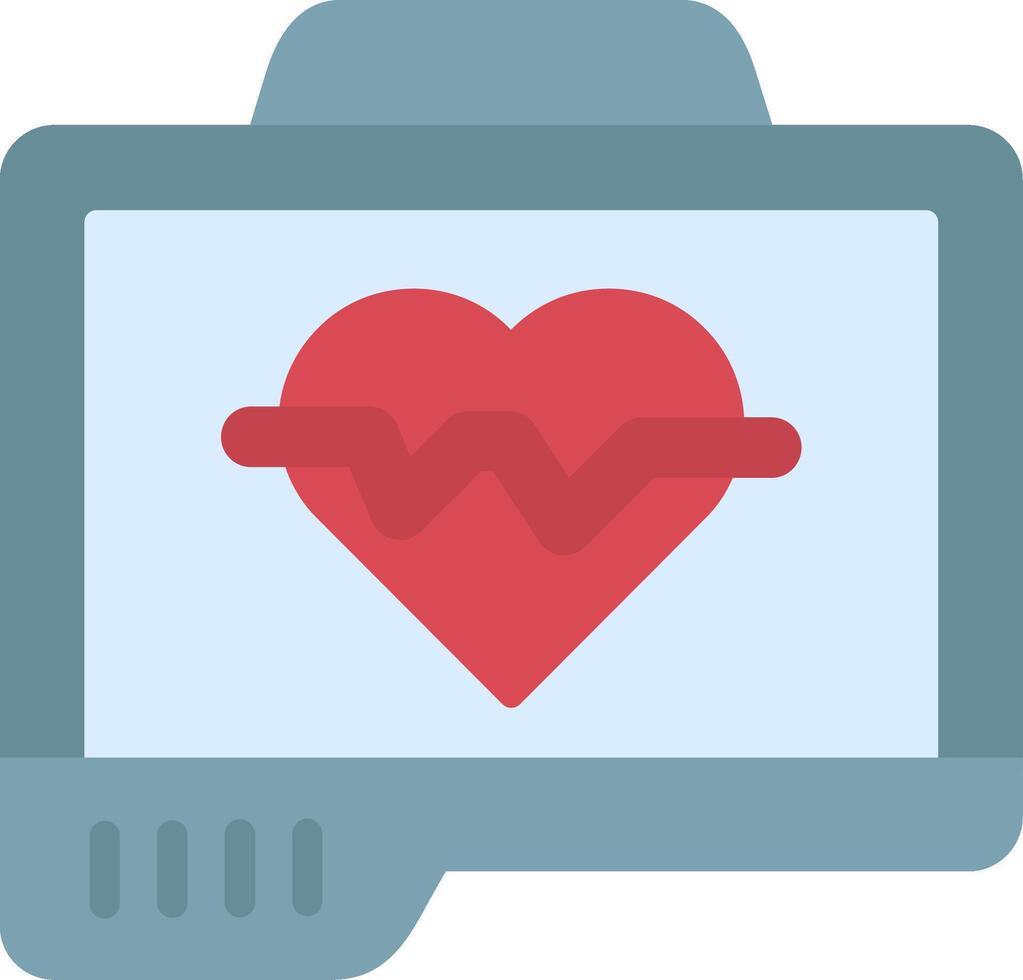 Pulse Oximeter Flat Icon vector