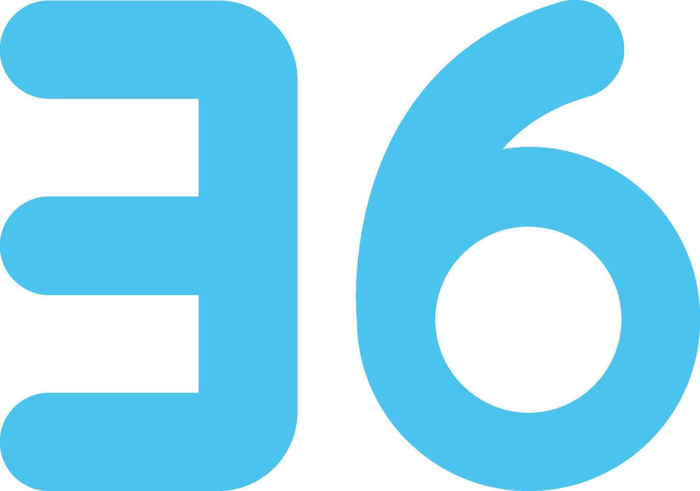 Thirty six Flat Icon vector