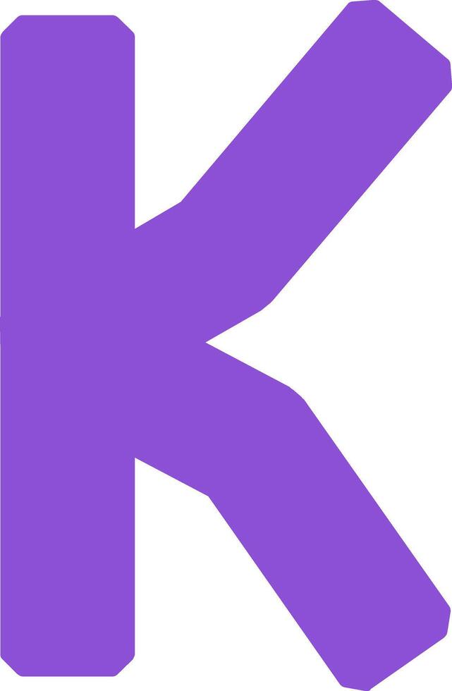 Small k Icon vector