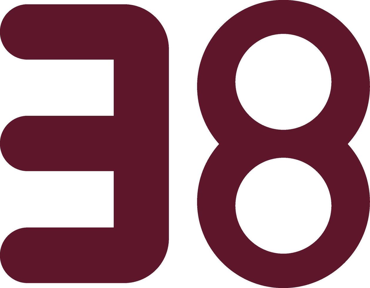Thirty eight Flat Icon vector