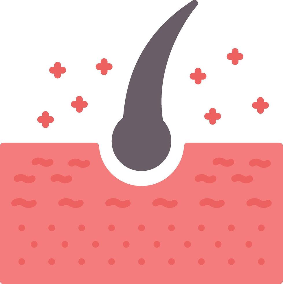 Hair Flat Icon vector