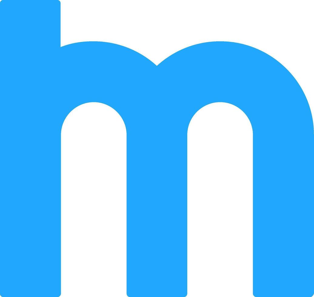 Small m Icon vector