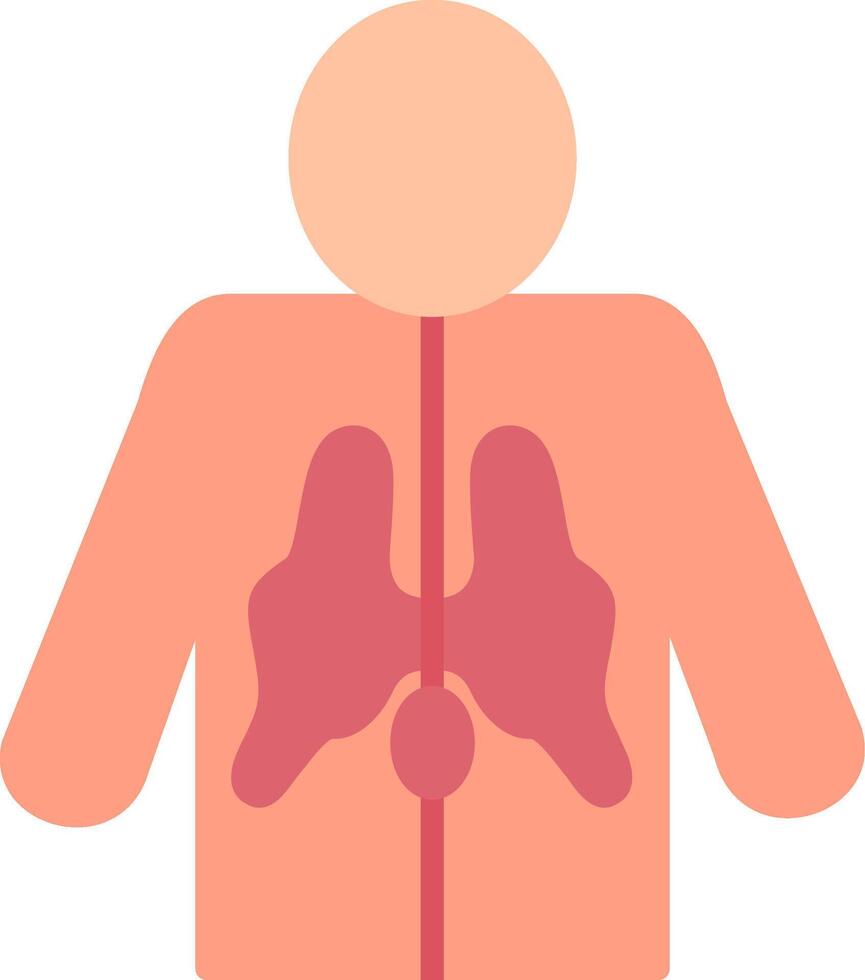 Spinal Cord Flat Icon vector