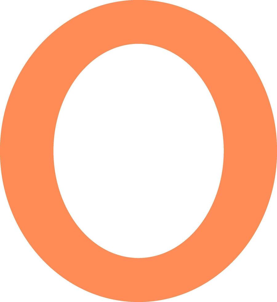 Small o Icon vector