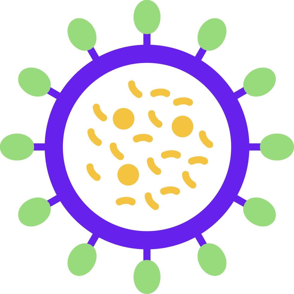 Virus Flat Icon vector