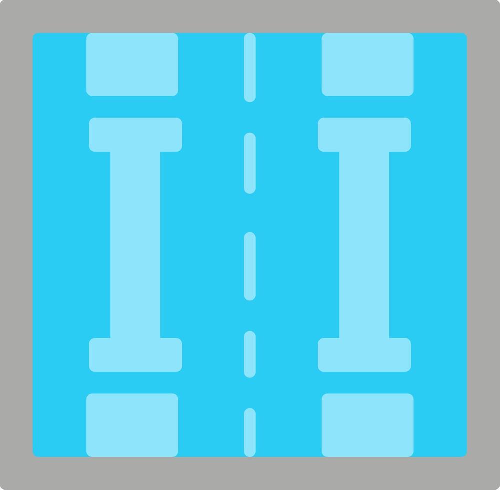 Lane Flat Icon vector