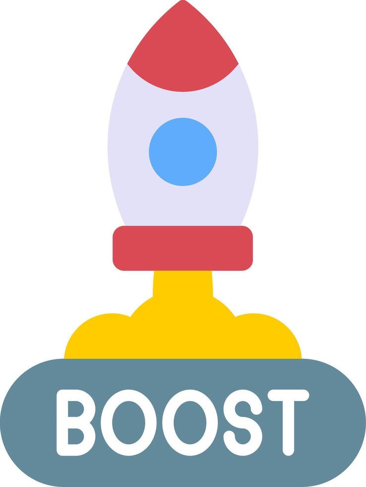 Boost Flat Icon vector