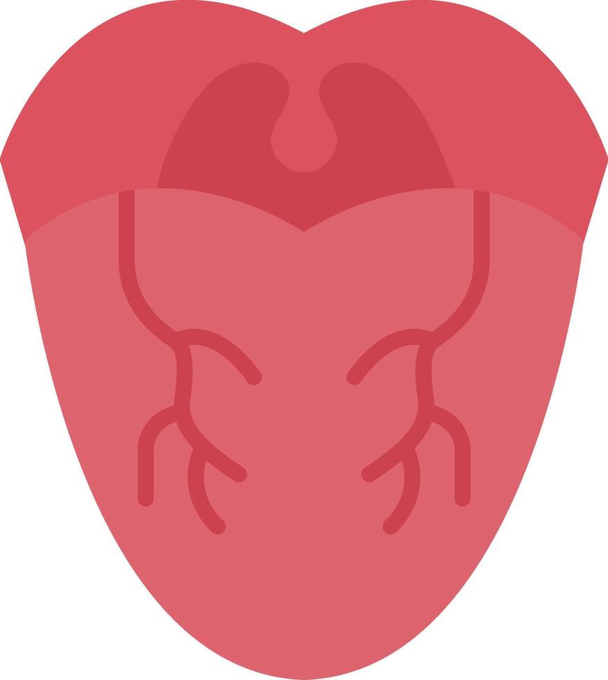 Tongue Flat Icon vector