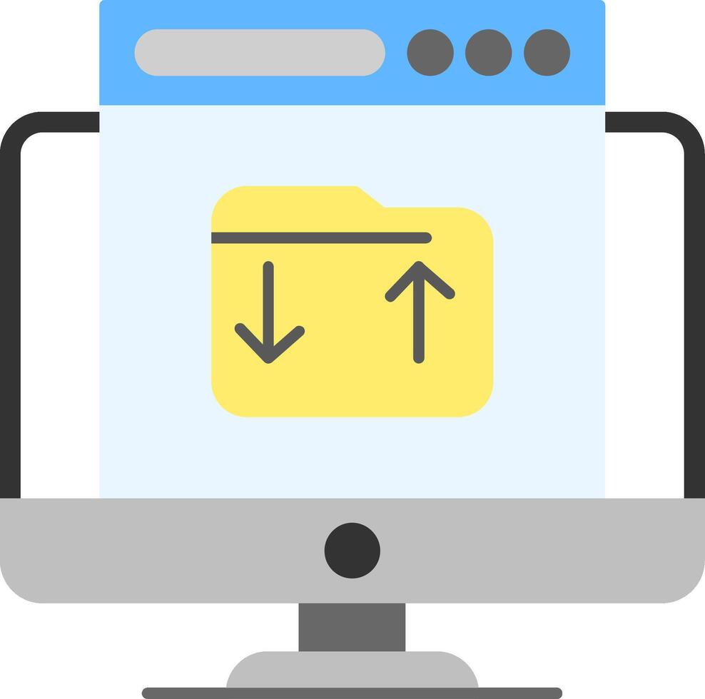 Upload Flat Icon vector