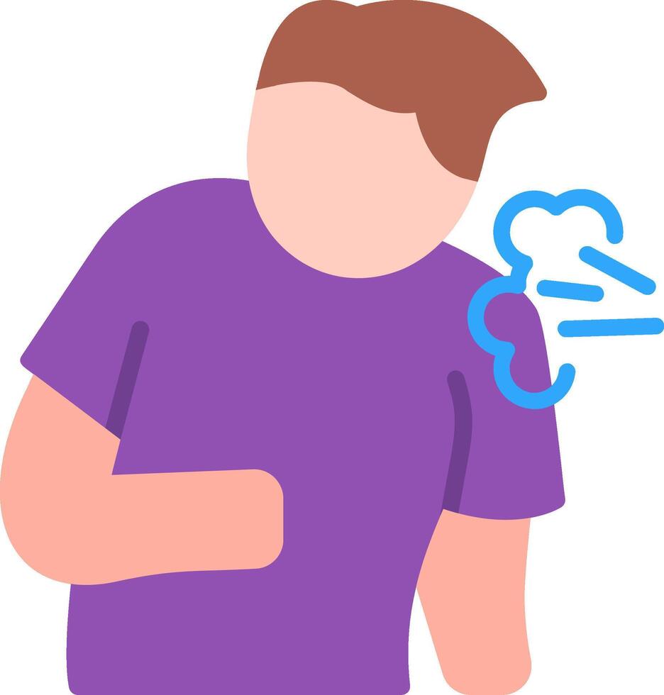 Cough Flat Icon vector
