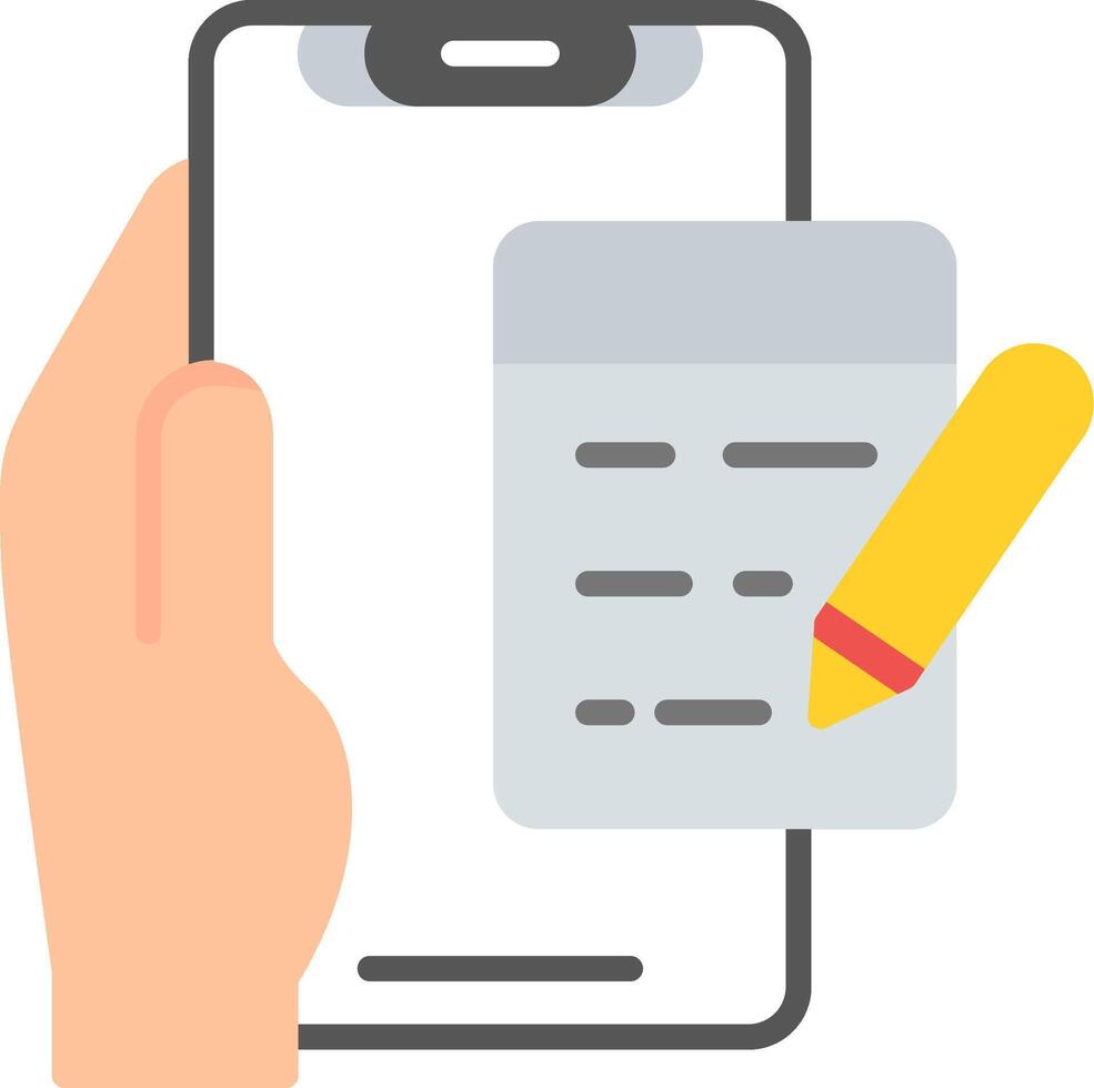 Edit Flat Icon vector