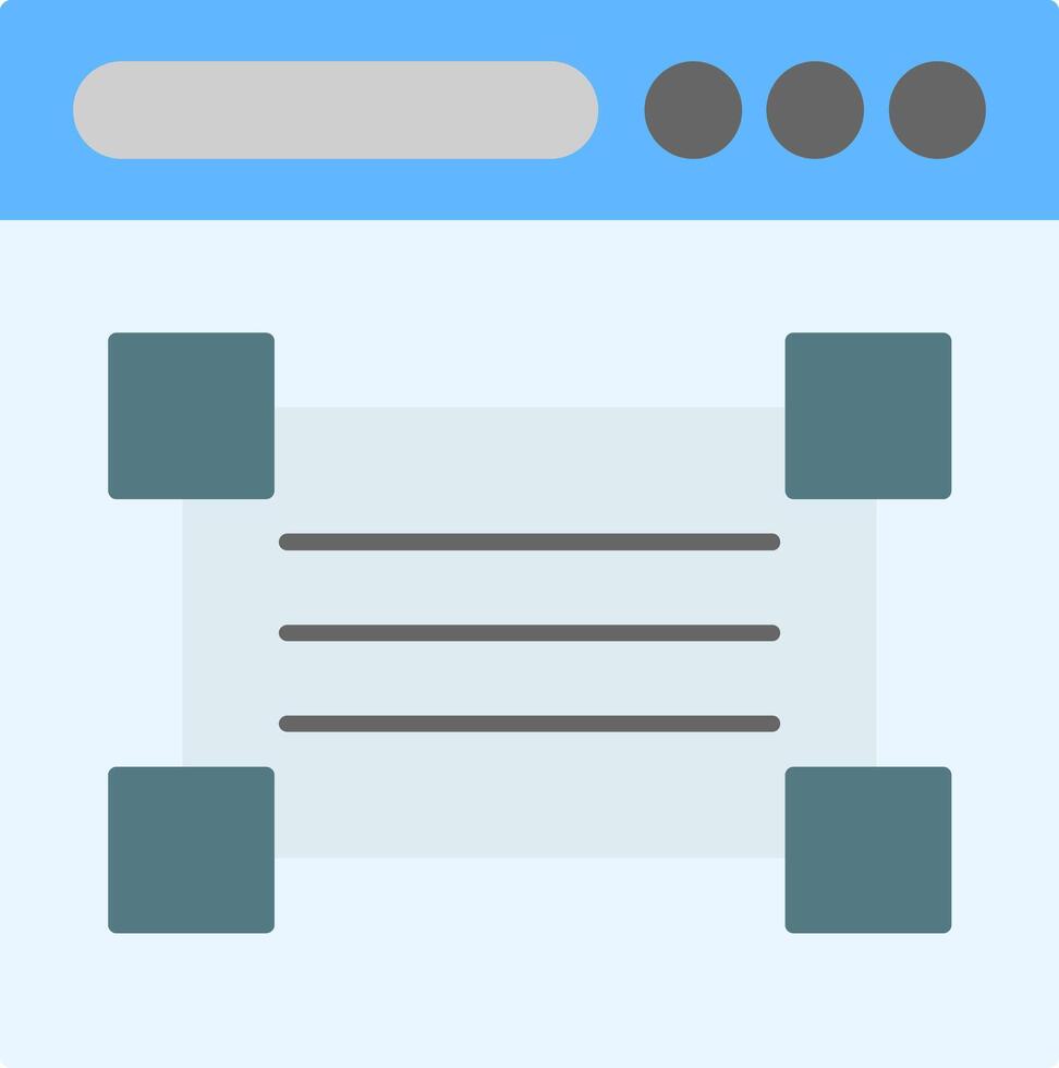 Web Design Flat Icon vector
