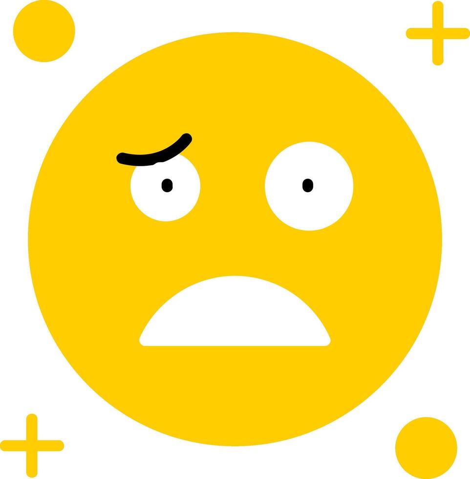Confused Flat Icon vector