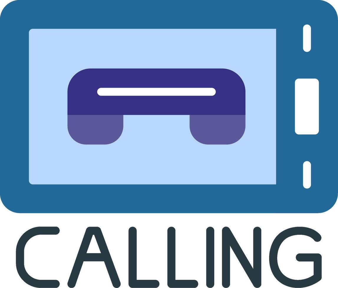 Calling Flat Icon vector