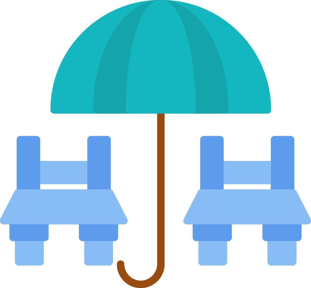 park chair Flat Icon vector