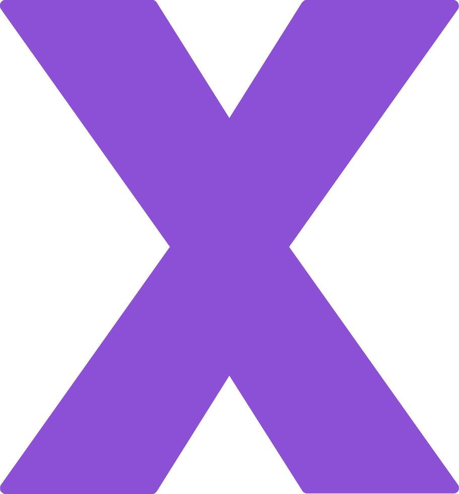 Small x Icon vector