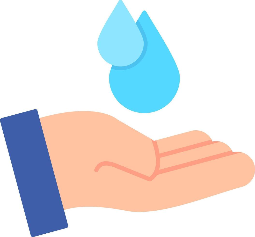 Save Water Flat Icon vector