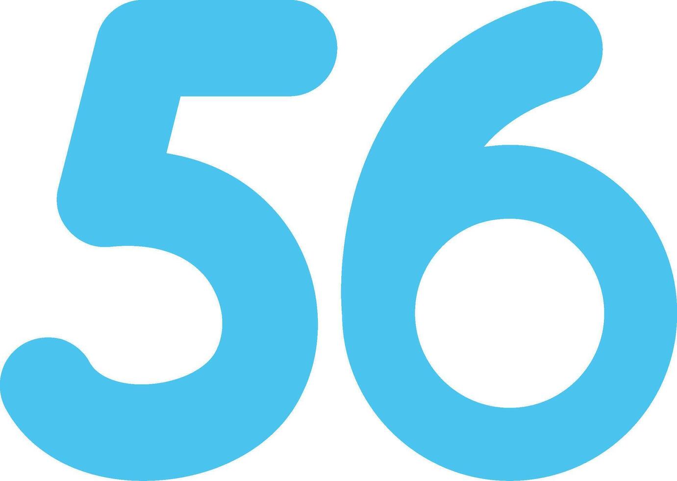Fifty six Flat Icon vector