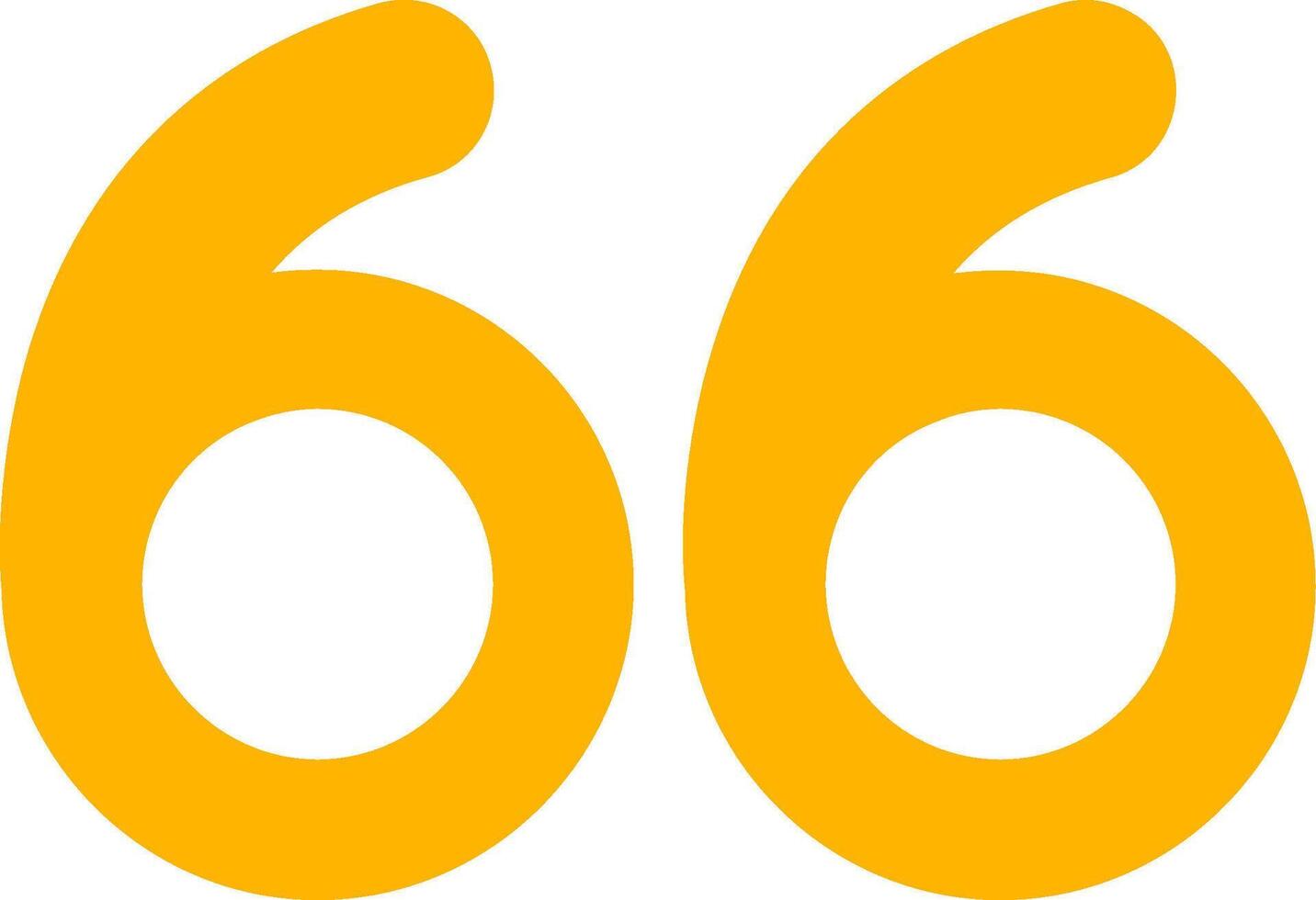 Sixty six Flat Icon vector