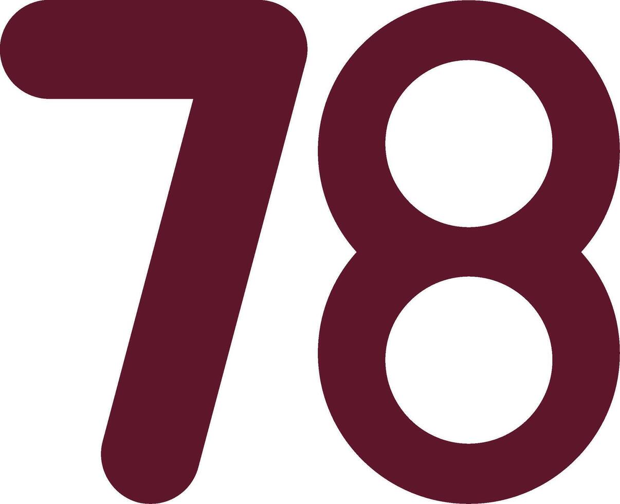Seventy eight Flat Icon vector