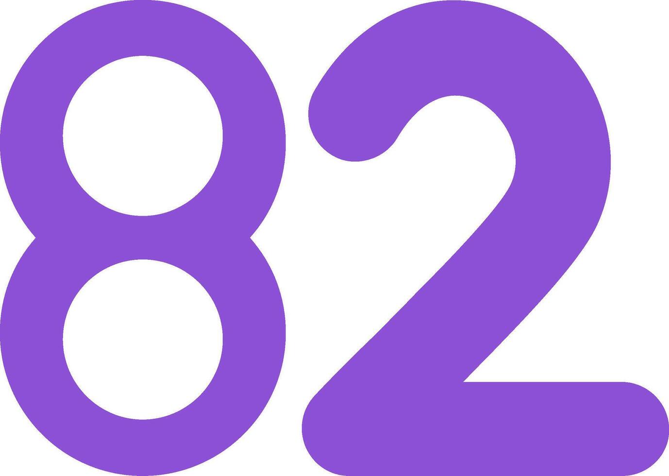 Eighty two Flat Icon vector