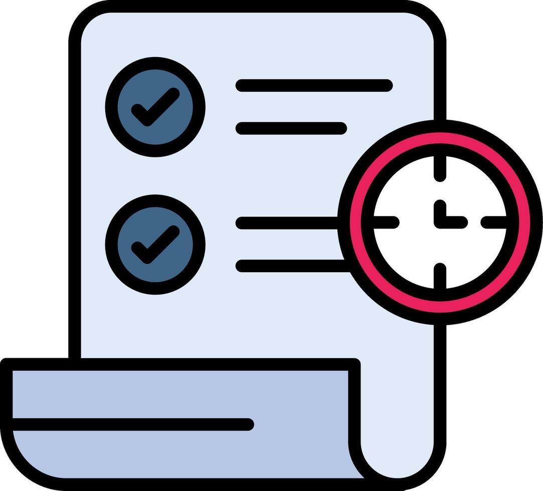 Term Line Filled Icon vector